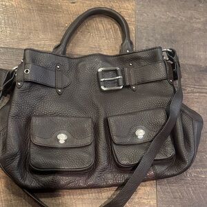 Cole Haan Black Leather Crossbody Bag